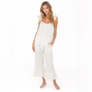BRIDE PJS! Plum Pretty Sugar Flounce Lounge Set Ventana